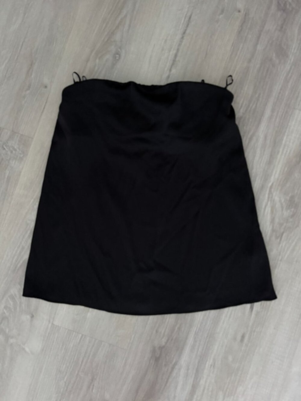 Zara Satin Bandeau Top Black Size S New With Tags NWT ✨ - Picture 6 of 8